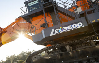 Industrial photographer dave wicks image of an excavator