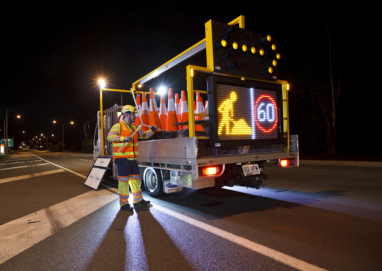 commercial photography brisbane traffic control image